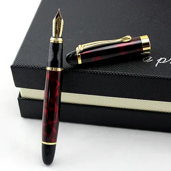 

Business Office Fountain Pen 0.5mm Medium Nib Metal Black Iraurita Gold Clip Writing Fountain Pens School Stationery Supplies