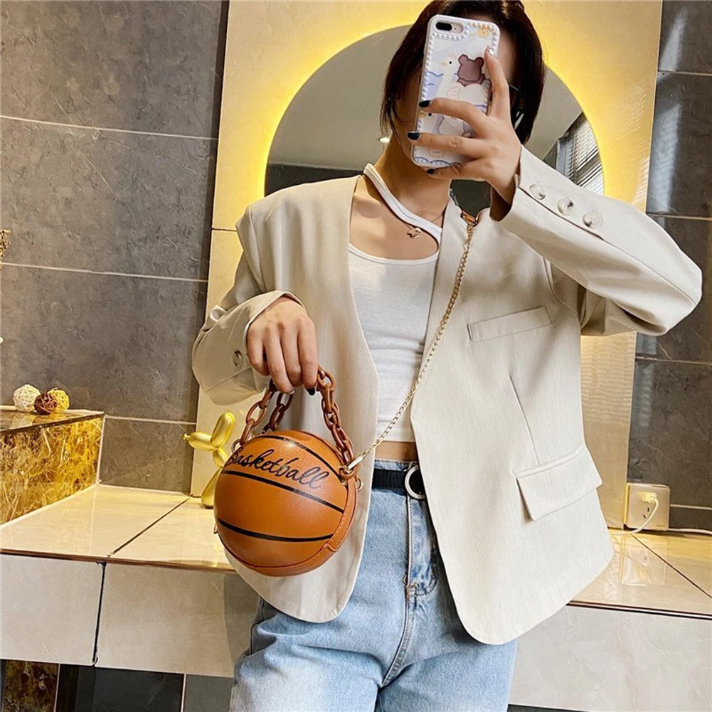 Женские сумки из искусственной кожи в стиле Баскетбольного мяча