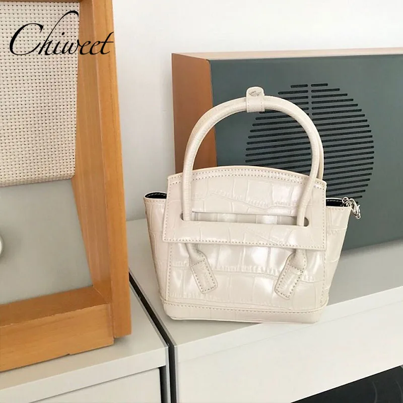 

Brand Small Trapeze Bag Crocodile Pattern Leather Designer Handbags Luxury Women Chain Messenger Bags Vintage Tote Shoulder Bags