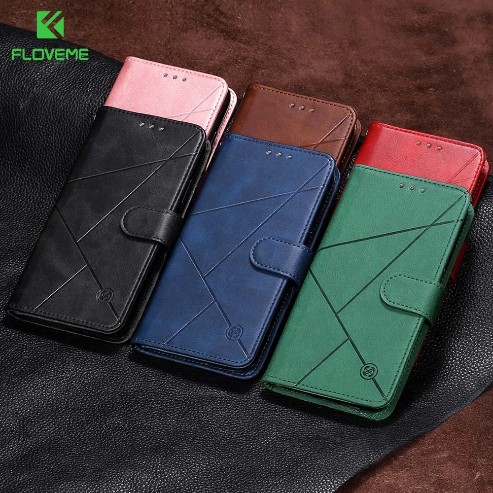 FLOVEME из искусственной кожи чехол для samsung A50 A20 A30 A40 A5 2017 A20E S8 S9 S10 Note10 A10E S10E J6 2018 флип