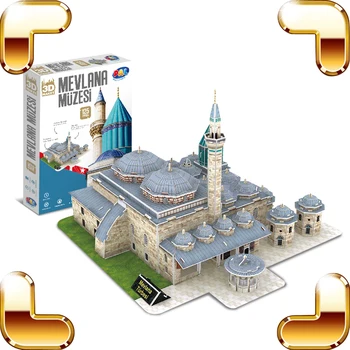

New Coming Gift 3D Puzzle Mevlana Museum Model DIY Toys Education Learning Assemble Game Paper Puzzle Collection Decoation