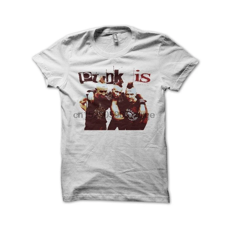 Men T Shirt T-shirt Le Grand Soir Punk is not dead white tshirts Women T-Shirt | Мужская одежда