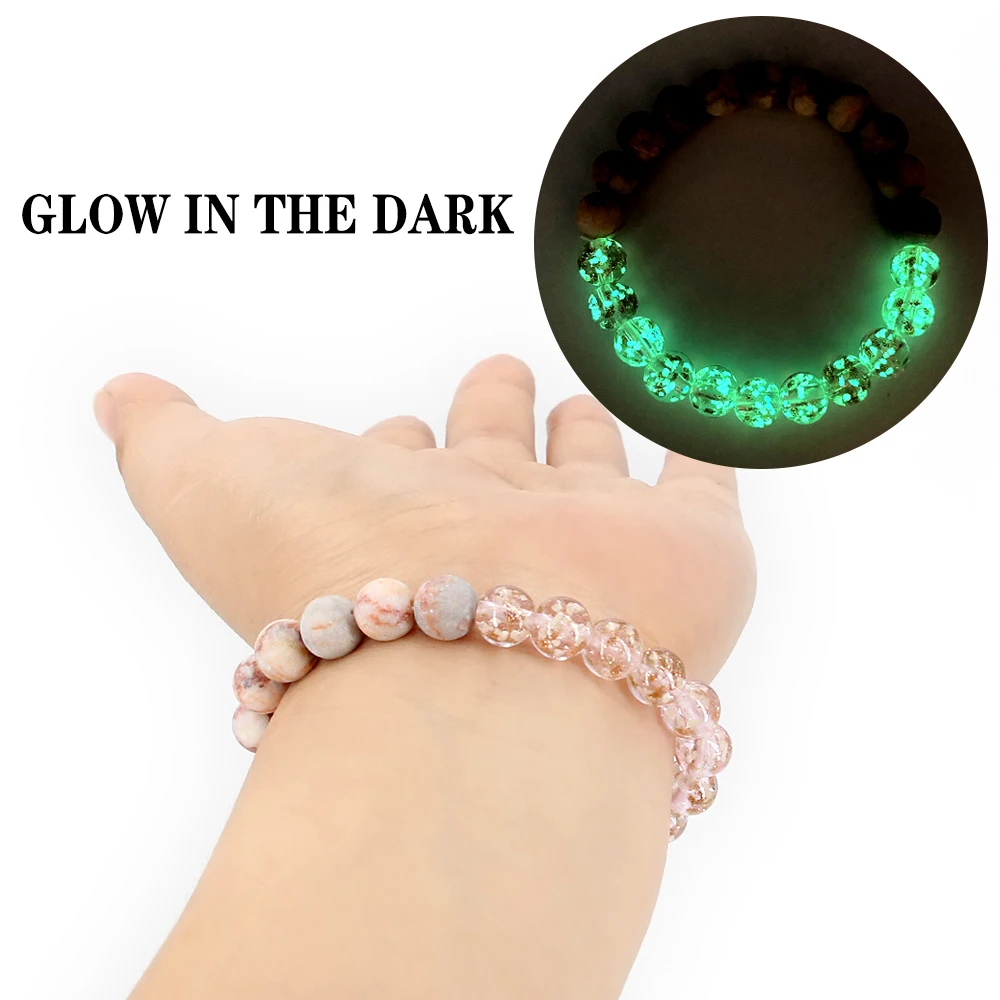

women bracelet wrap bracelet,Wholesale of glass stone luminous Bracelet,women luxury bracelets charm,Glow at night2020