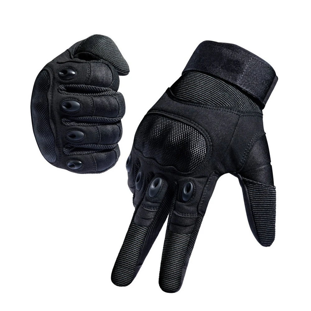 

Gloves Autumn and winter Keep warm Non-slip Motorcycle Bicycle Cycling Gloves Touch Screen Hard Knuckle Full Finger Gloves