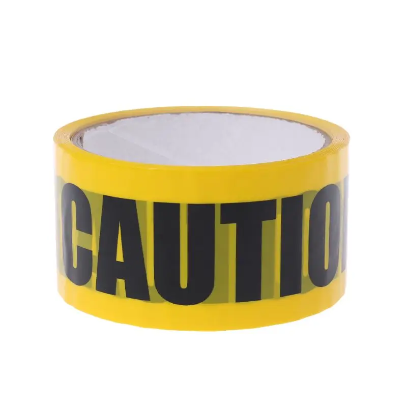 CAUTION 1 рулон 25 м желтый Opp Предупреждение ющие ленты Внимание знак безопасности работы клейкие ленты DIY стикер для торгового центра школы фабрики - Цвет: CAUTION