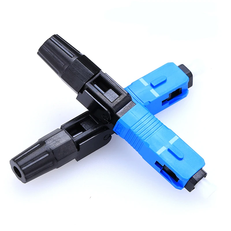PAYEN 150PCS Embedded Fiber Optic Fast Connector Single Mode Fiber Optic Adapter SC UPC Cold Connection Quick Field Assembly