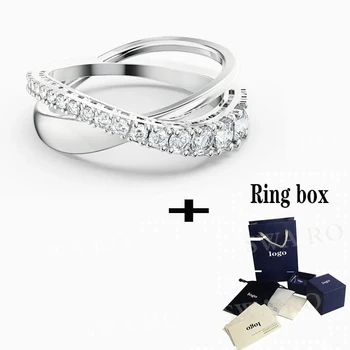 

SWA 2020 New Fashion High-quality Twist Rows Ring, Exquisite And Beautiful Jewelry Is The Best Birthday Gift For Girlfriend