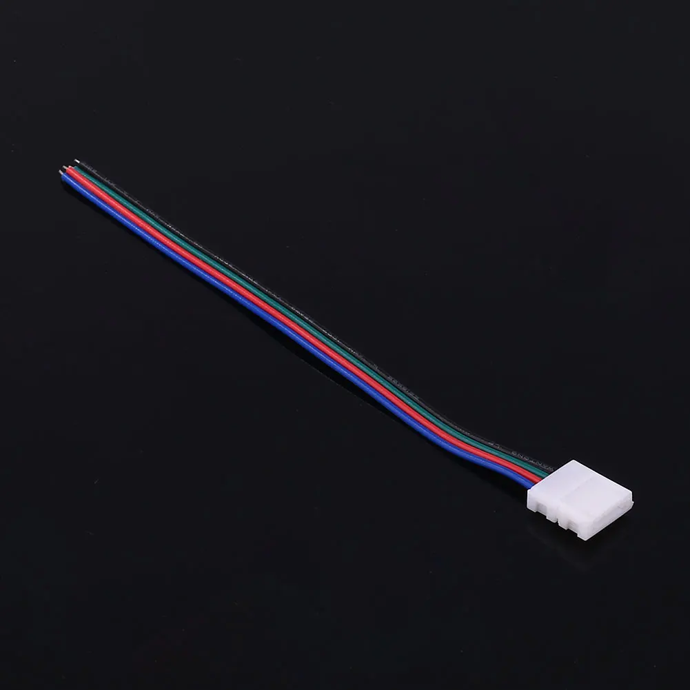 Соединительный ленточный светильник 4Pin 4Pin для 5050 RGB Светодиодный интерфейс 10 мм светодиодный многоцветной Кабель-адаптер