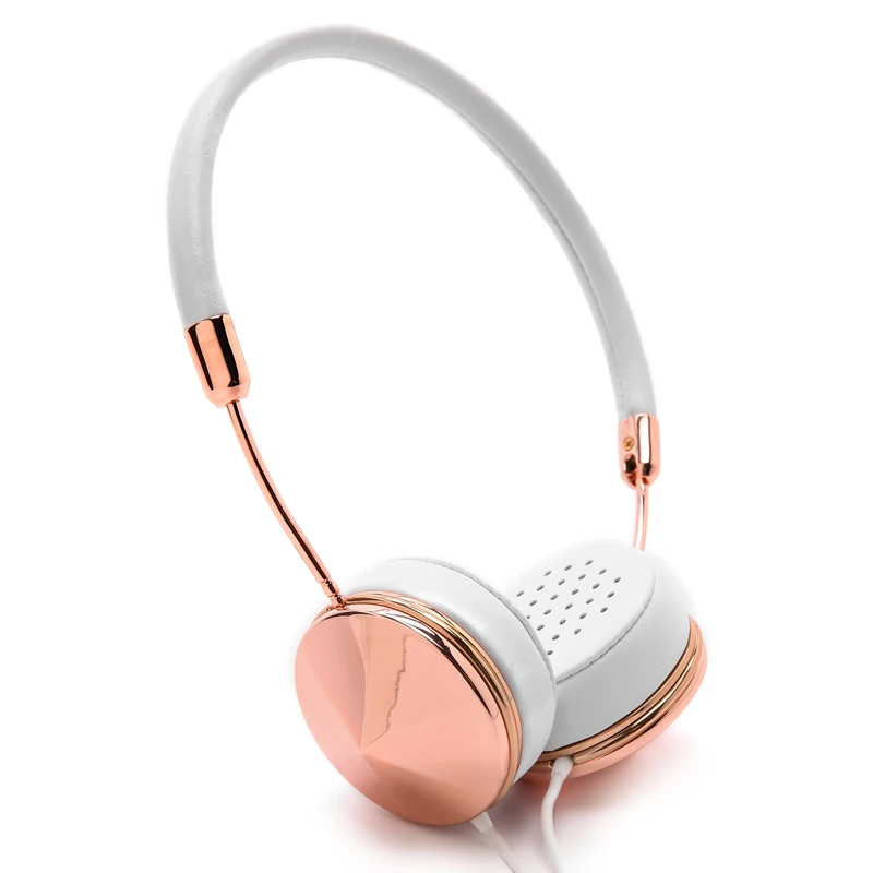 Liboer-Beautiful-Headphones-Dynamic-Headband-Rose-Gold-Headphones-with-Mic-Wired-Headset-for-Mobile-Phone-On (4)