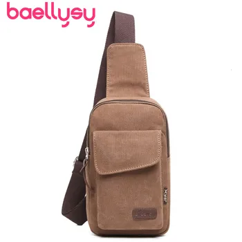 

New Fashion Canvas Men Messenger BagMale Shoulder Bag Casual Travel Chest Bags Men Small Crossbody Back Pack Satchel Pockets