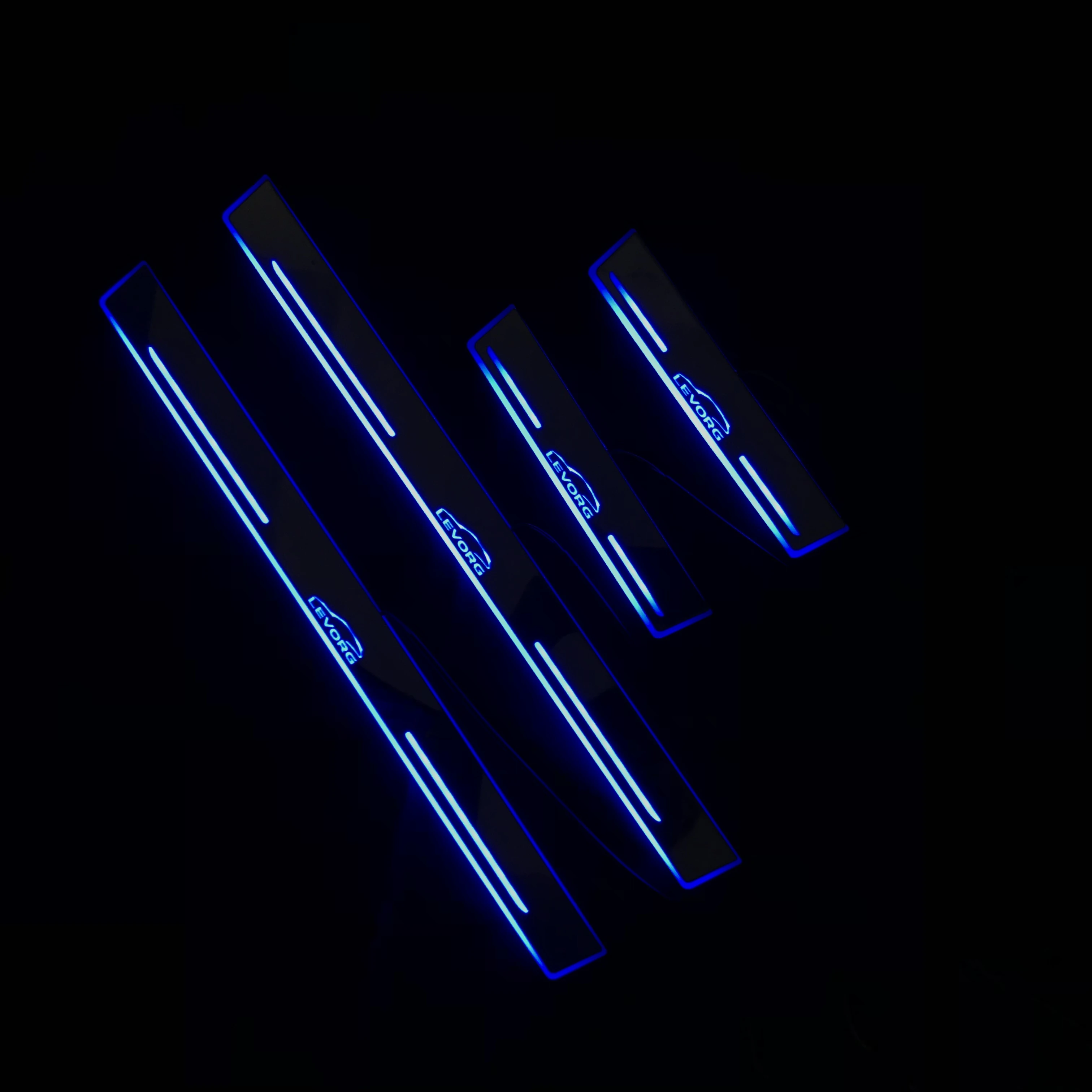 RQXR led дверь потертости для Subaru levorg динамический дверной порог пластина плоский