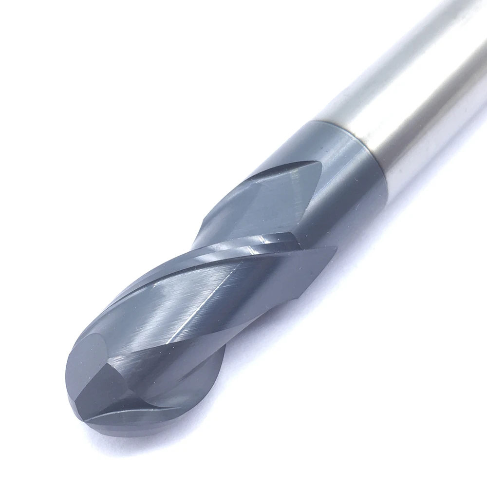 1PC R6.0XD12X75L 2 flute End Mill HRC50 Tungsten Steel Ball Nose Cutting Tools CNC Milling Cutter Solid Carbide Ball Nose