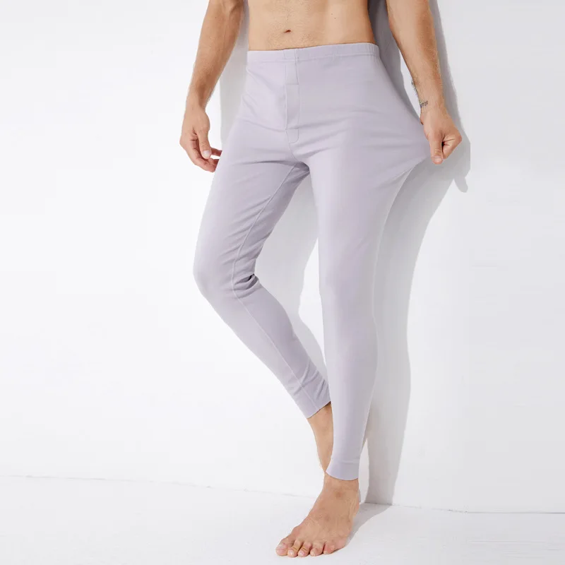 Autumn And Winter New Style Men Fever Slim Fit Dralon Warm-keeping Pants Seemless Fine Wool Draping Cutting/three-dimension