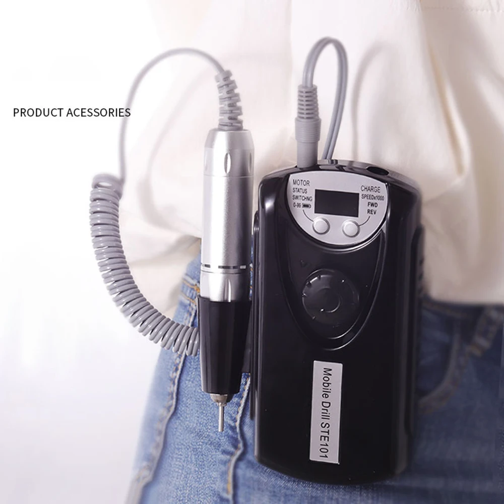 

35000rpm Rechargeable Electric Nail Drill Portable Manicure Machine Pedicure Drill Bits File Tool Strong Nail Art Equipment Nail