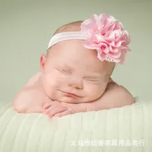 Детская волнистая лента для волос с вырезами и пористым цветком, сделай сам, шифоновая повязка для волос с цветком в стиле ретро, аксессуары для волос