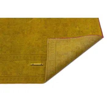 

Handmade Yellow Vintage Overdyed Turkish Area Rug 160x243 Cm-5'3''X7'12''