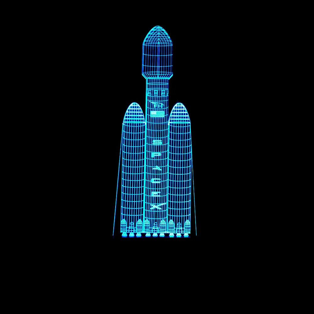 

Souvenirs Advertisement Creative 3D Night Lamp Spaceship Modeling Gift Customization Touch Remote Control 3D Small Table Lamp