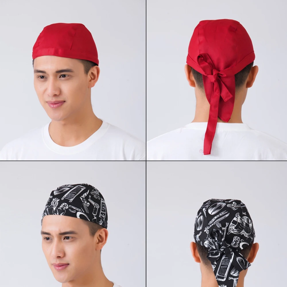 High Quality Wholesale Pirate Hat Chef Waiter Hat Hotel Restaurant Canteen Bakery Cooking Caps Cooker Workwear Uniform chef hat