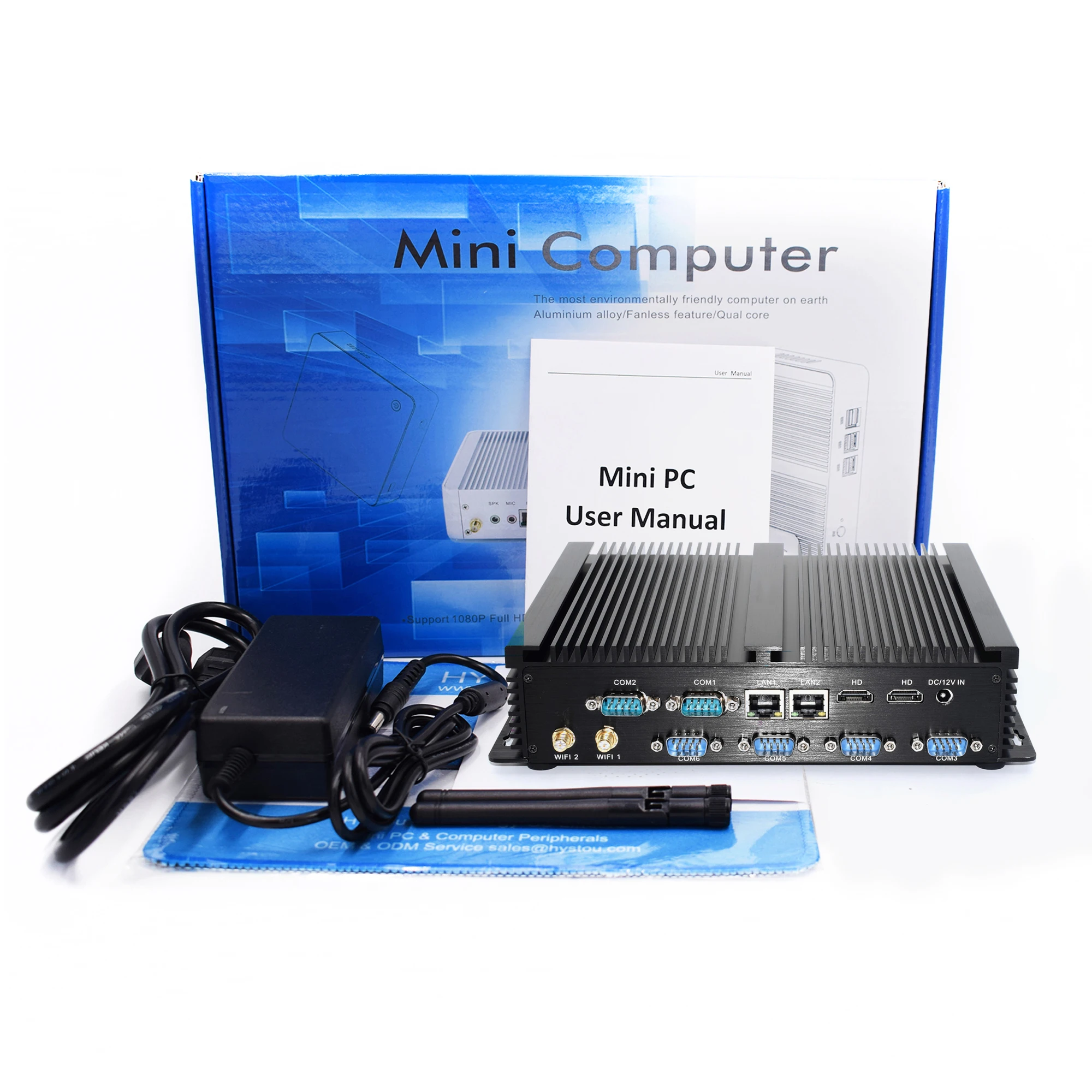 Мини ПК intel Core i7 5500U Windows Linux i5 4200U безвентиляторный промышленный компьютер двойная