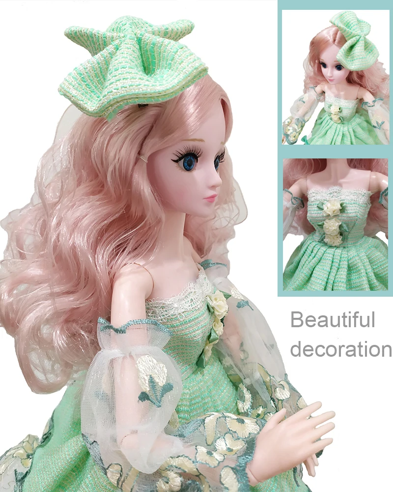 Милые 60 см 1/3 BJD куклы 26 подвижные Соединенные женские тела с модным платьем Аксессуары куклы игрушки для девочек подарок