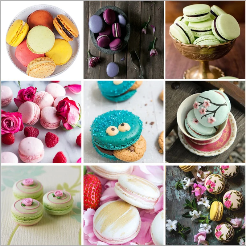 48-силиконовые полости Макарон мгновенной проявки Macaroon с изображением торта для выпечки духовка листовая форма коврик DIY пресс-форм для выпечки Мат Кухонные Приборы для выпечки