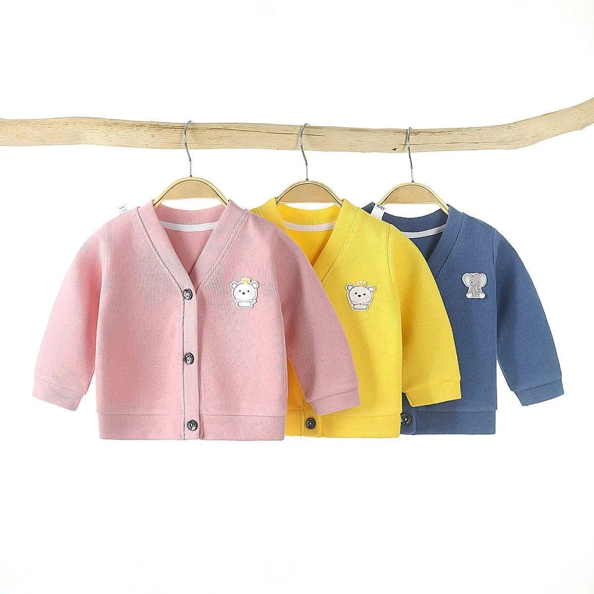 Spring Autumn Baby Boys Girls Knitted Cardigan Sweater Children Clothing Toddler Long Sleeve Jacket Coat Kids Clothes Winter