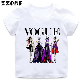

Boys/Girls Fashion VOGUE Hocus Pocus Queen Villain Cartoon Print T shirt Kids Funny Clothes Children Tops Baby T-shirt,HKP5302