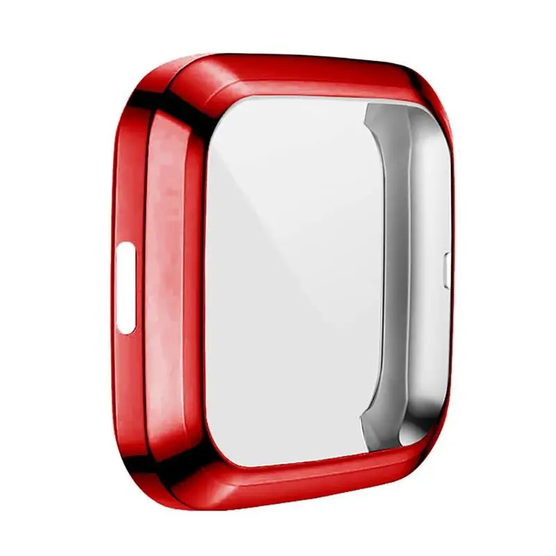 Новинка, 10 цветов, мягкий ТПУ чехол для Fitbit Versa, 2 ремешка, водонепроницаемый корпус для часов, Защита экрана для Fitbit Versa 2, Смарт-часы