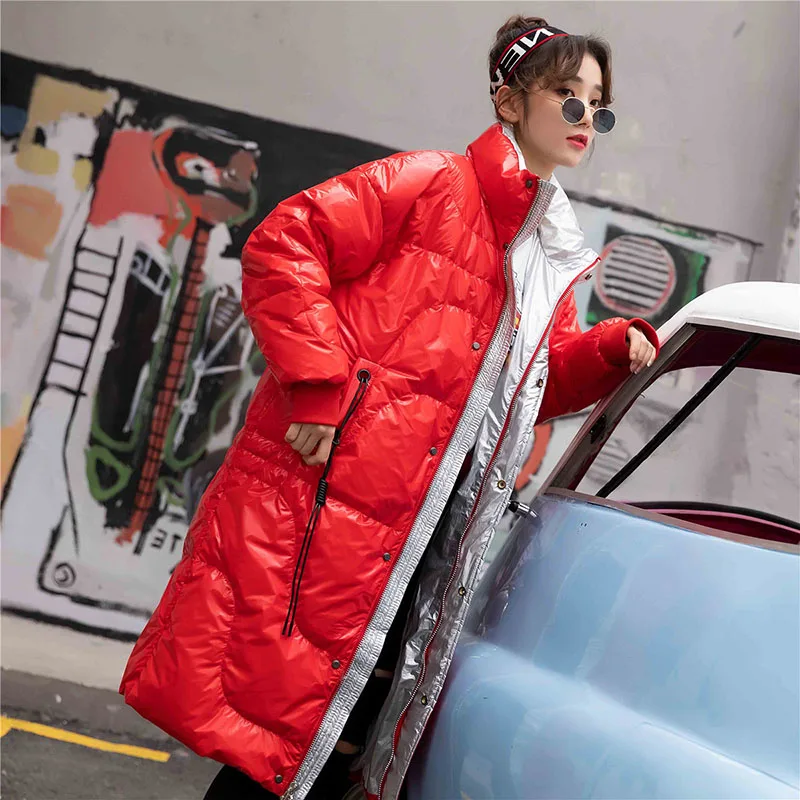 

Women's Down Jacket Autumn Winter Coat Female Jacket Korean White Duck Down Jackets for Women Clothes 2019 Red Tops ZT3841