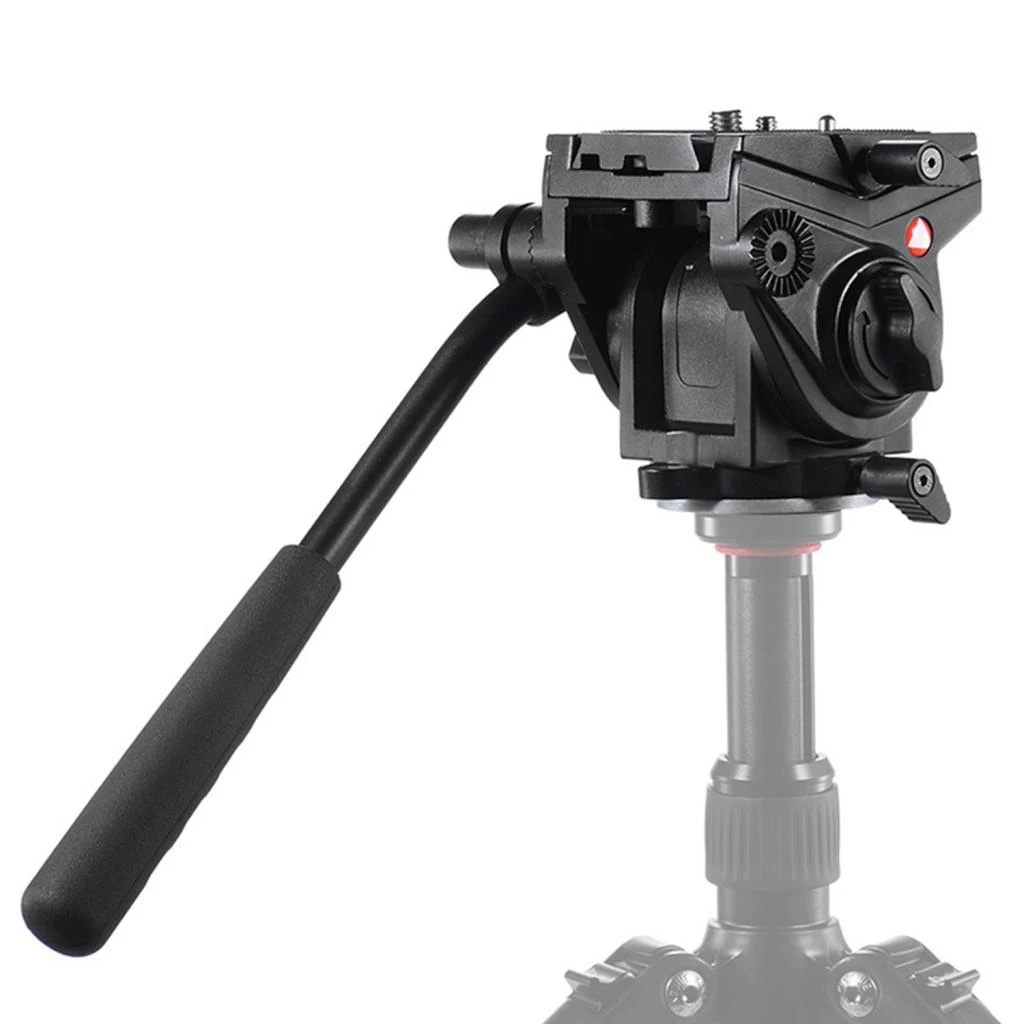 Heavy Duty Fluid Video Tripod Head 1/4&3/8 Screws Release Plate Max Load 5kg Tripod Monopod SLR DSLR Camera Holder Stand
