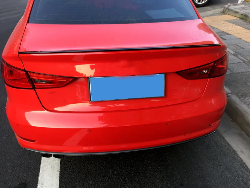 Автомобильные аксессуары для Audi A3- автомобильный Стайлинг экстерьер высокого качества АБС пластик Неокрашенный Грунтовка заднего крыла Спойлер крышка