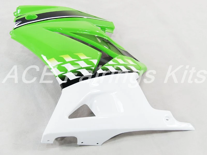 ABS обтекатель комплект подходит для Kawasaki Ninja 250 EX250 ZXR250 2008- 08 09 10 11 12 13 14 Обтекатели(литье под давлением) зеленый белый