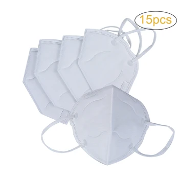 

15pcs N95 Disposable Respirator Mask With 5 Layer Air Filter Breathable Safety Mask
