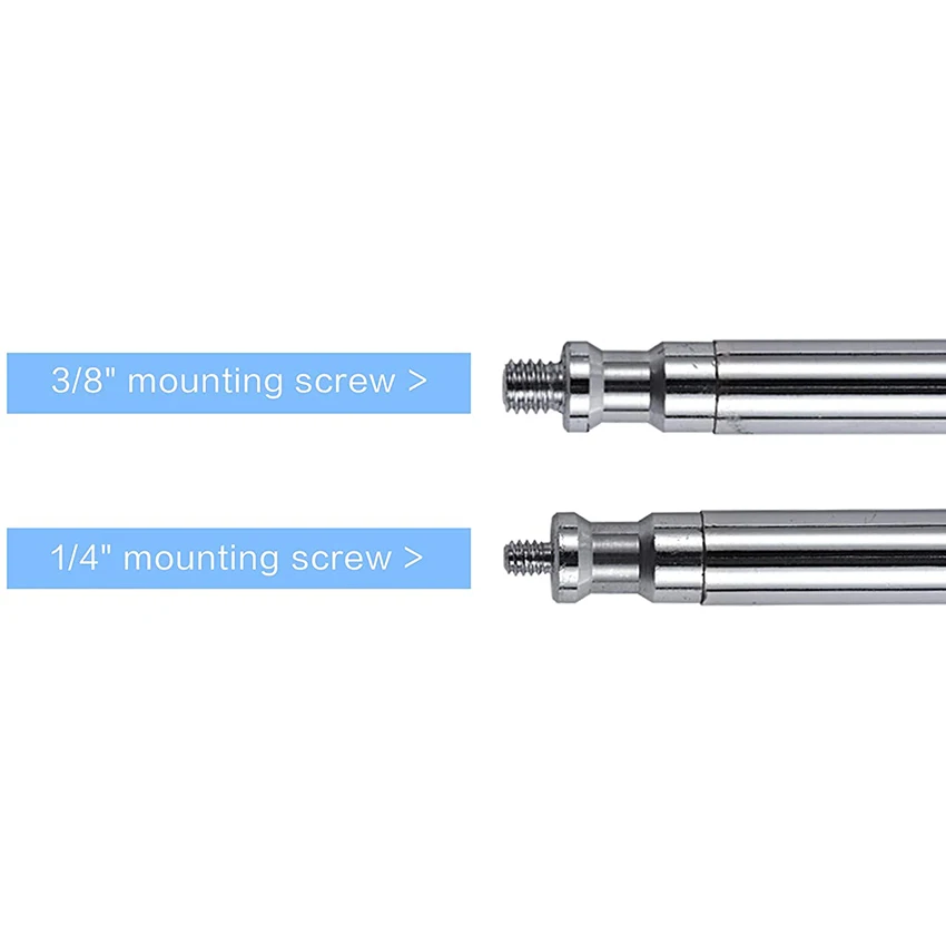 Selens 128cm 막대 스테인레스 스틸 비디오 스탠드 그립 확장 붐 암 크로스바 스튜디오 C-라이트 스탠드 사진 소프트박스 마이크