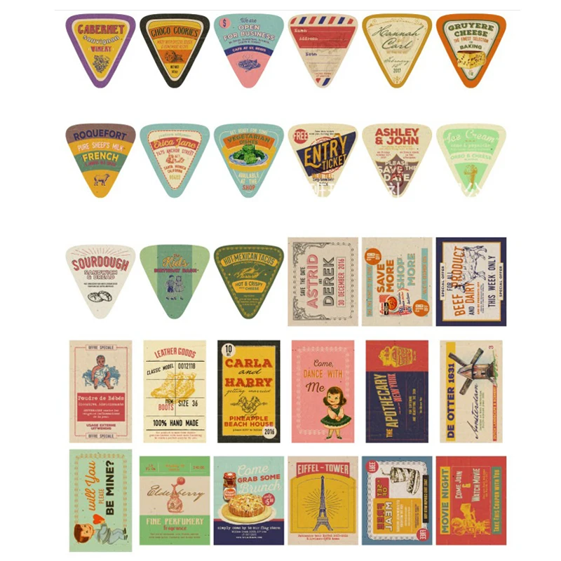  5packs American advertisement series card multifuction Card party invitation DIY Decoration blessin - 4.00055E+12