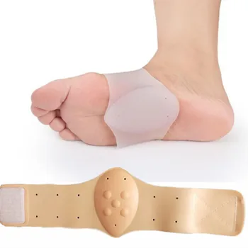 

1Pair High Quality Foot Silicone Pad Foot Care Pad Flatfoot Correction Arch Support Gel Insoles Orthopedic Foot Pedicure Tools