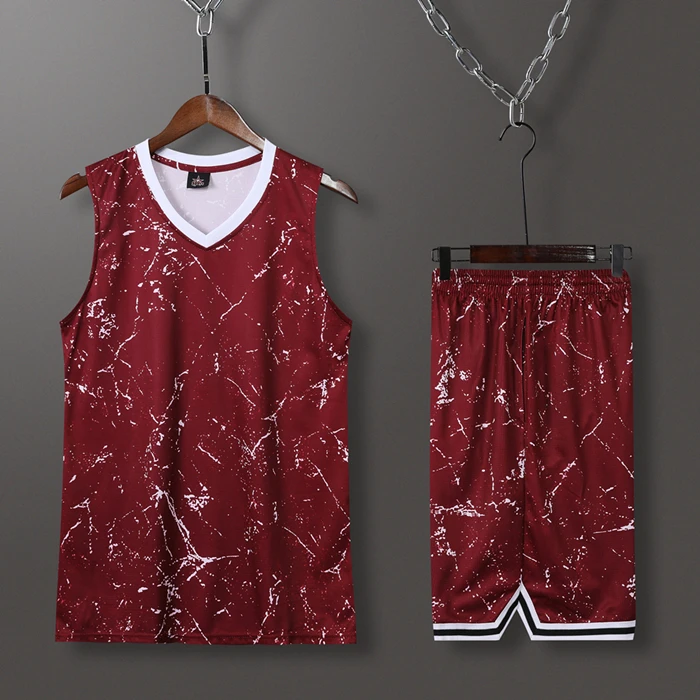 2079 red set Мужской Женский Баскетбол Джерси спортивный комплект одежды форма баскетбол Джерси рубашки шорты набор костюм Индивидуальный принт - Цвет: 2079 red set