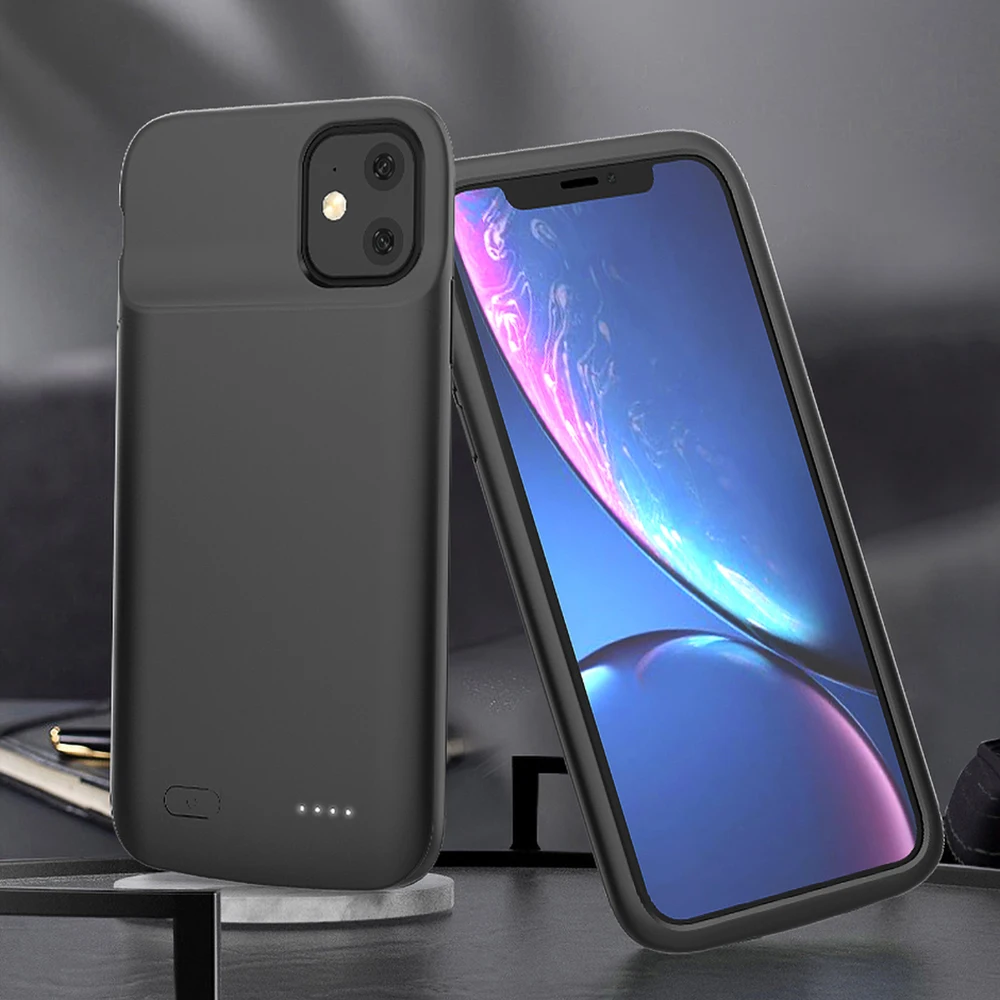 Soft Battery Case For iPhone 11 Pro Max Power Bank Power Case Charger Powerbank Case For iPhone X XS XR 6 6S 7 8 Plus 5 5S SE
