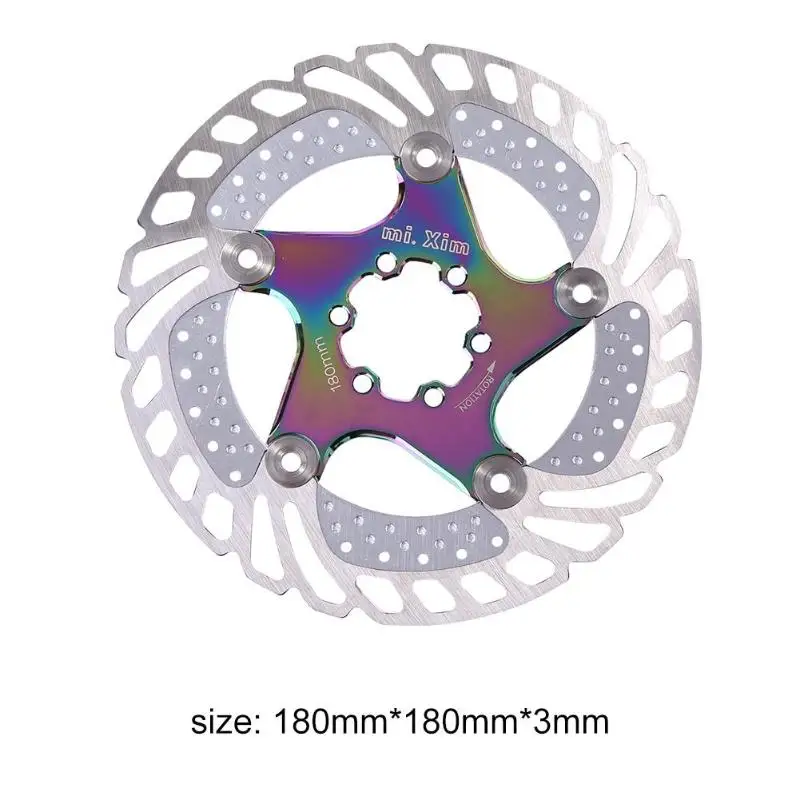 Mi Xim 180-S1, охлаждающий дисковый тормоз для горного велосипеда, плавающий ротор, открытая велосипедная часть, семь цветов, охлаждающий тормоз, плавающий ротор