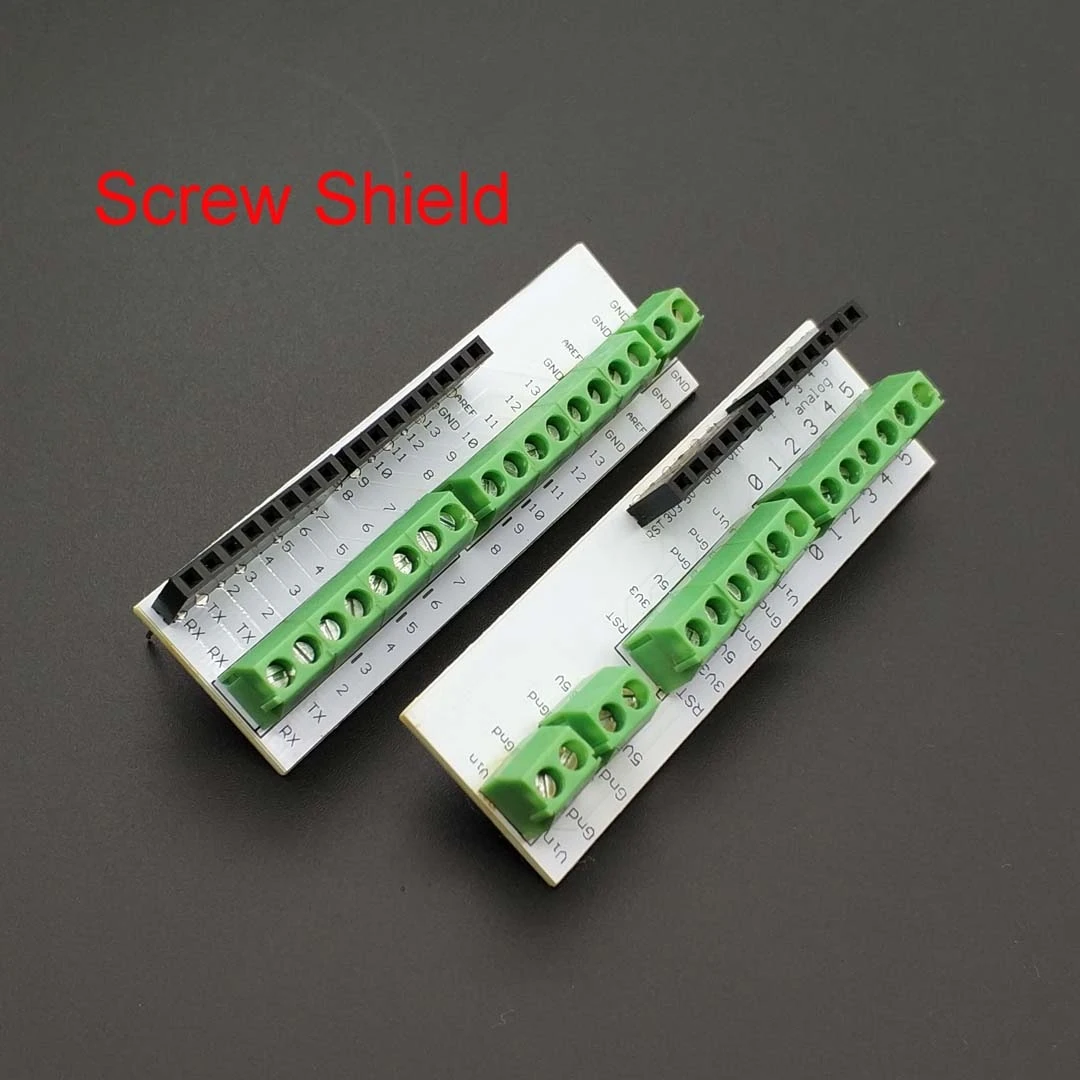 

Screw Shield аналоговые сбоку PCB 6-pin стекируемые заголовки Винтовые клеммы для Arduino совместимый с UNO R3