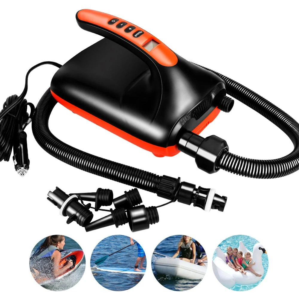 12V Electric Air Pump SUP Max 20 PSI Intelligent Inflatable Pump
