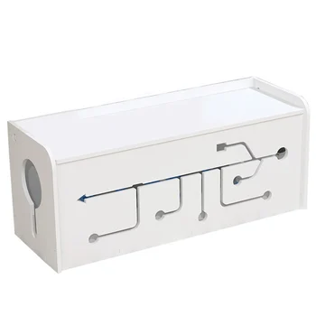 

Cable Management Office Storage Box PVC Eco-friendly Power Line Simple Simple Organizer DIY Home Accessories Washable Box Socket