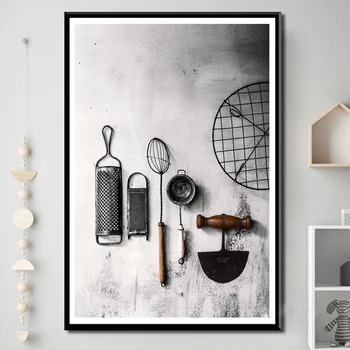 

Nordic Classical Kitchen Utensils Canvas Painting Poster and Prints Modern Mural Wall Art Picture for Kitchen Room Home Decor