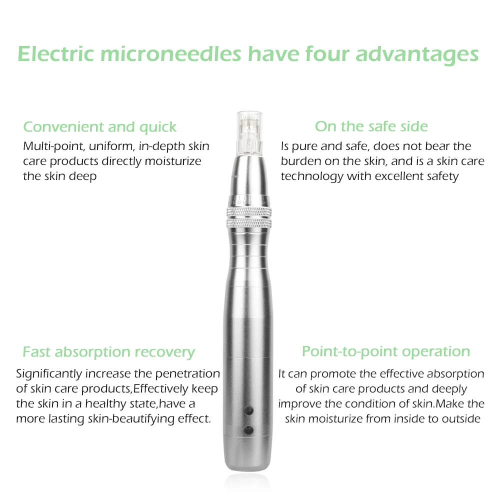 Caneta com Micro Deciniee Cores Photon Micro-needling Agulha Rosto Enrugamentos Marca Acne Cicatriz Remoção Caneta Elétrica dr 7 Led Luz 20 Deciniee 7 cores led luz photon micro-needling