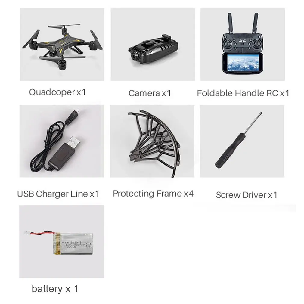 KY601S складной RC FPV, вертолет-Дрон с 4K HD камерой большой высоты полета удерживает один ключ возврата RC самолет
