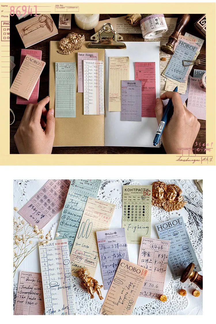 Ретро Многофункциональный План серии календарь Набор стикеров для заметок Escolar Papelaria школьная поставка Закладка метка блокнота