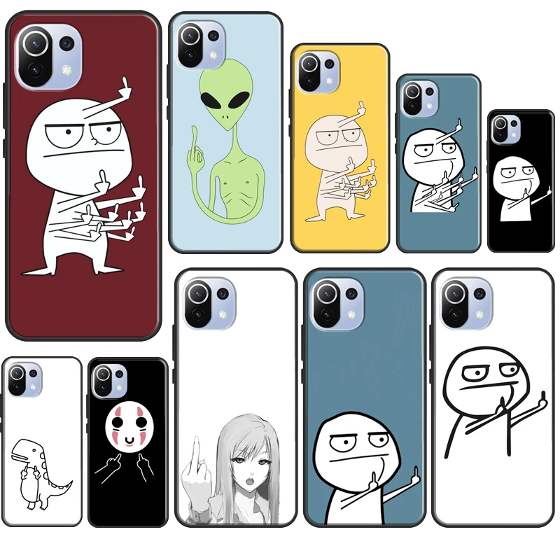 Funny Middle Finger Memes Case For POCO X3 Pro GT X4 M3 M4 F1 F3 Phone  Cover For Xiaomi Mi 11T 12 Pro 10T Mi 11 Lite|Ốp Chống Sốc Điện Thoại| -  AliExpress