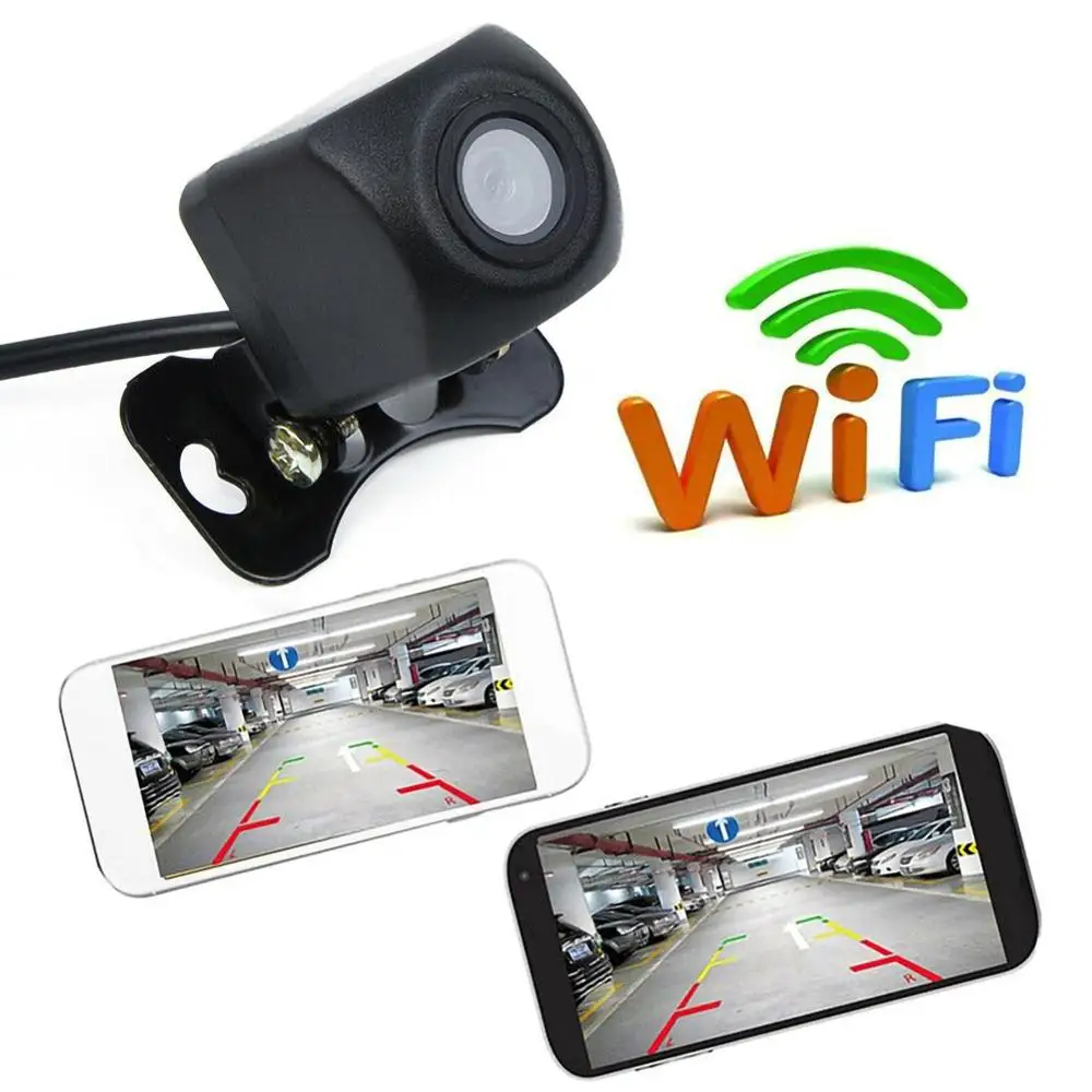1 шт., автомобильная Беспроводная HD камера заднего вида, wifi, беспроводная камера заднего вида для Android и IOS, смартфон, видеорегистратор, камера заднего вида