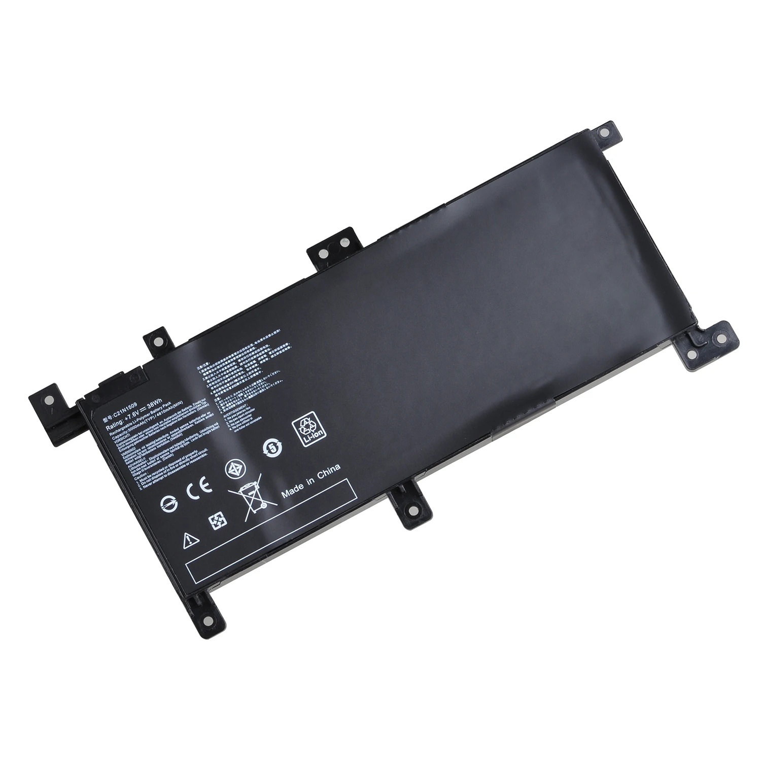 Bateria do Portátil para Asus Vivobook X556ub X556uf X556uj X556uq X556uqk X556ur X556uv F556u F556ua F556ub 7.6v 38wh C21n1509 X556ua - Imagem 3