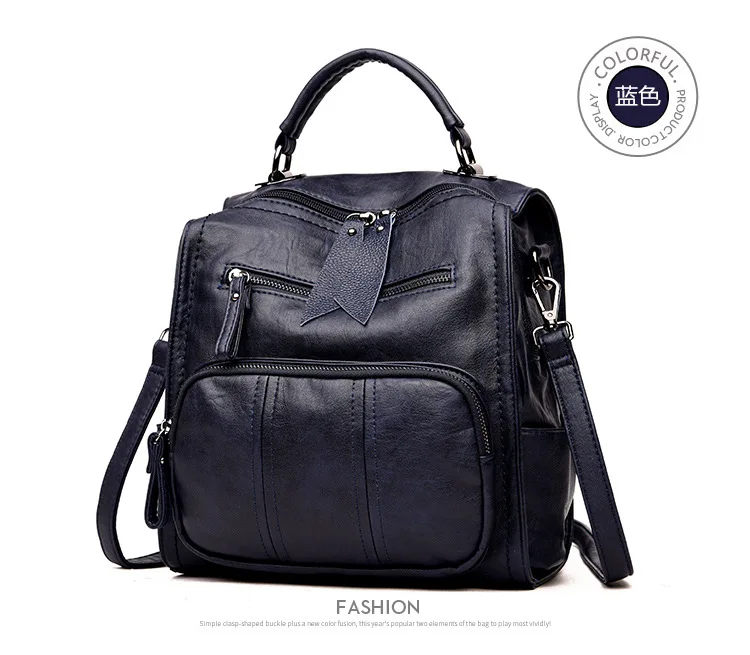 Mochila Mujer Cuero Marca De Lujo, роскошный рюкзак, женская сумка, дизайнерский бренд, Известный Рюкзак, женский, мягкий, из искусственной кожи, Sac A Dos Femme